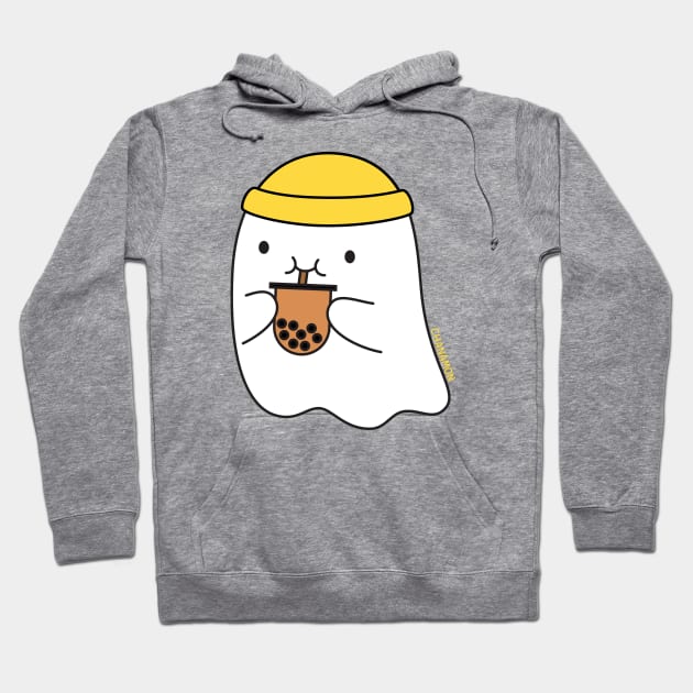 Bubble Tea Ghost Hoodie by Made by Chanamon